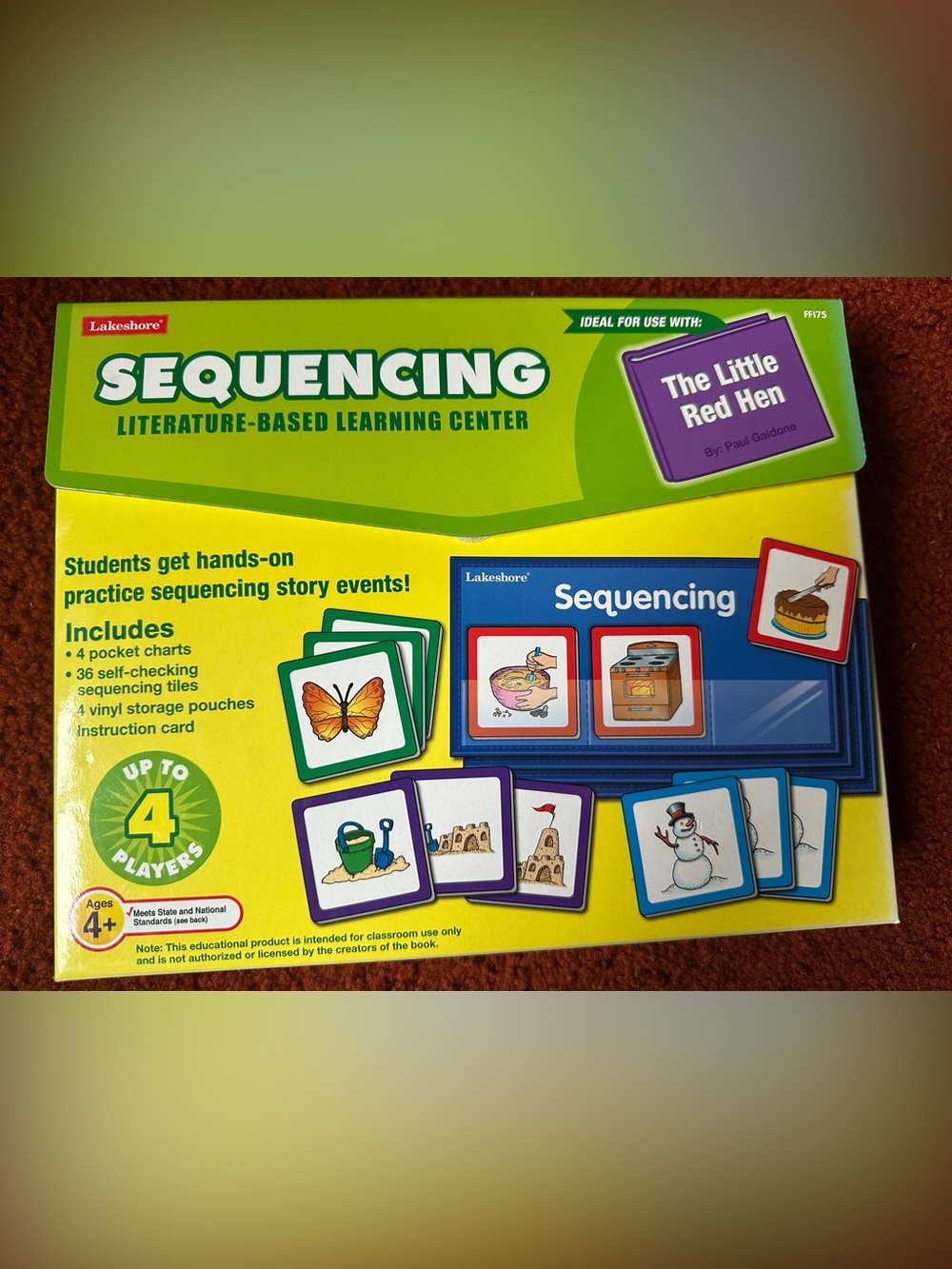 Lakeshore Sequencing Picture Cards - Green